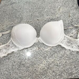 Elegant White Lace Bra